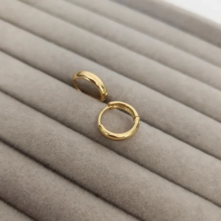 BRINCO OURO ARGOLA LISA M